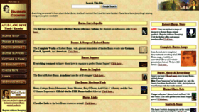 What Robertburns.org website looked like in 2020 (3 years ago)