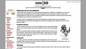What Retrobibliothek.de website looked like in 2020 (3 years ago)