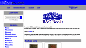 What Racbooks.com website looked like in 2020 (4 years ago)
