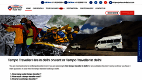 What Renttempotraveller.com website looked like in 2020 (4 years ago)