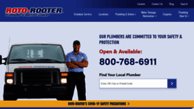 What Rotorootermi.com website looked like in 2020 (3 years ago)