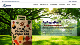 What Reusablepaperbag.com website looked like in 2020 (4 years ago)