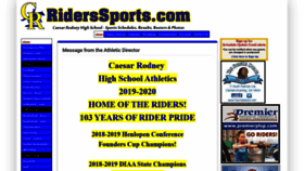 What Riderssports.com website looked like in 2020 (3 years ago)