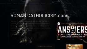 What Romancatholicism.com website looked like in 2020 (3 years ago)