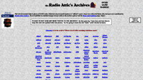 What Radioatticarchives.com website looked like in 2020 (3 years ago)