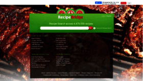 What Recipebridge.com website looked like in 2020 (3 years ago)