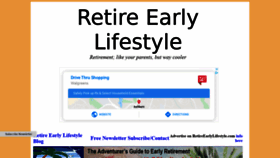What Retireearlylifestyle.com website looked like in 2020 (3 years ago)
