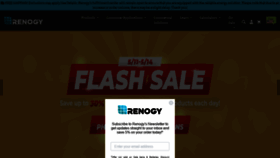 What Renogy.com website looked like in 2020 (3 years ago)