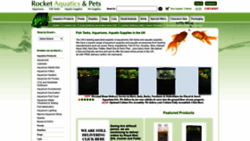 What Rocketaquatics.co.uk website looked like in 2020 (4 years ago)