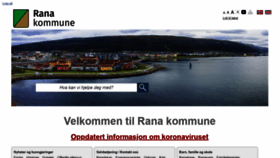 What Rana.kommune.no website looked like in 2020 (3 years ago)