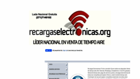 What Recargaselectronicas.org website looked like in 2020 (3 years ago)
