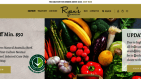 What Ryansgrocery.com website looked like in 2020 (3 years ago)
