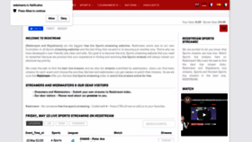 What Redstreams.tv website looked like in 2020 (3 years ago)