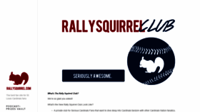 What Rallysquirrel.com website looked like in 2020 (3 years ago)