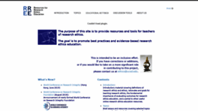What Research-ethics.org website looked like in 2020 (4 years ago)