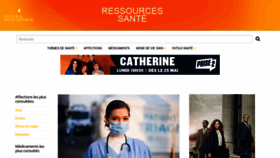 What Ressourcessante.salutbonjour.ca website looked like in 2020 (4 years ago)