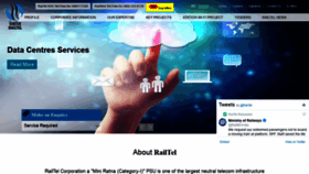 What Railtelindia.com website looked like in 2020 (3 years ago)