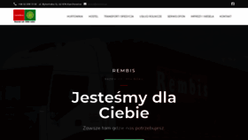 What Rembis.pl website looked like in 2020 (3 years ago)