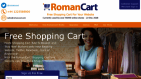 What Romancart.com website looked like in 2020 (3 years ago)