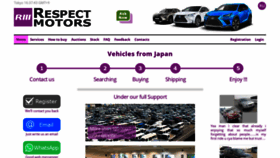 What Respectmotors.com website looked like in 2020 (3 years ago)