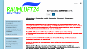 What Raumluft24.de website looked like in 2020 (3 years ago)