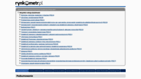 What Rynkometr.pl website looked like in 2020 (3 years ago)