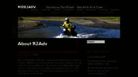 What Ride2adv.com website looked like in 2020 (4 years ago)