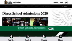 What Ri.edu.sg website looked like in 2020 (3 years ago)