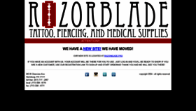 What Razorbladeproducts.com website looked like in 2020 (3 years ago)