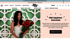What Rosesonly.com website looked like in 2020 (3 years ago)
