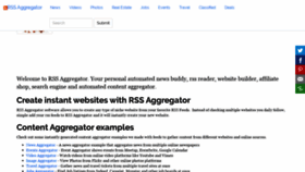 What Rssaggregator.com website looked like in 2020 (3 years ago)