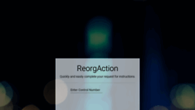 What Reorgaction.com website looked like in 2020 (3 years ago)