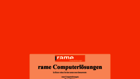 What Rame.com website looked like in 2020 (3 years ago)
