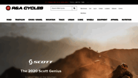 What Racycles.com website looked like in 2020 (3 years ago)