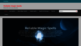 What Reliablemagicspells.com website looked like in 2020 (3 years ago)