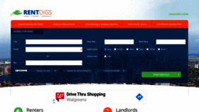 What Rentdigs.com website looked like in 2020 (3 years ago)