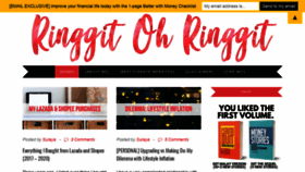 What Ringgitohringgit.com website looked like in 2020 (3 years ago)