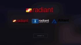 What Radiant.com website looked like in 2020 (3 years ago)
