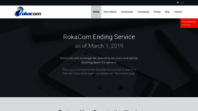What Rokacom.com website looked like in 2020 (3 years ago)