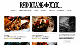 What Redbeansanderic.com website looked like in 2020 (3 years ago)