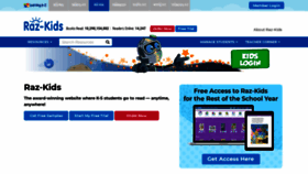 What Raz-kids.com website looked like in 2020 (3 years ago)