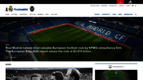 What Realmadrid.com website looked like in 2020 (3 years ago)