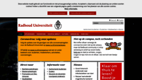 What Ru.nl website looked like in 2020 (3 years ago)