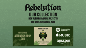 What Rebelutionmusic.com website looked like in 2020 (3 years ago)
