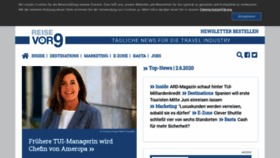What Reisevor9.de website looked like in 2020 (3 years ago)