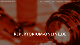 What Repertorium-online.de website looked like in 2020 (3 years ago)