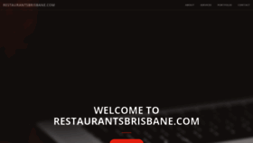 What Restaurantsbrisbane.com website looked like in 2020 (3 years ago)