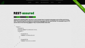 What Rest-assured.io website looked like in 2020 (3 years ago)