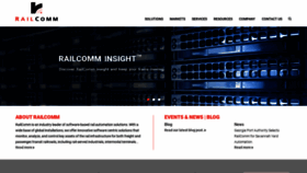 What Railcomm.com website looked like in 2020 (3 years ago)