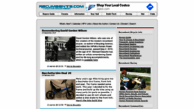 What Recumbents.com website looked like in 2020 (3 years ago)